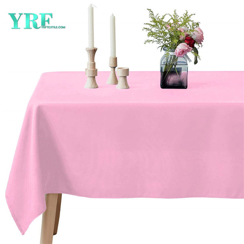 Längliche Tischdecken Pure Pink 60x102 Zoll 100% Polyester knitterfrei für Hochzeiten