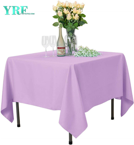 Quadratische Tischdecke Reiner Lavendel 54x54 Zoll Reines 100% Polyester Faltenfrei Für Partys