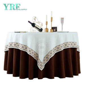 YRF Table Cover Hotel Party 132" linen 100% Polyester Round