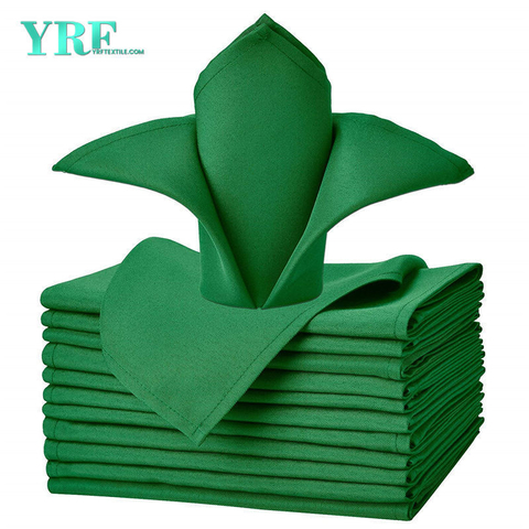 Serviettentücher Grün 17x17 Zoll Reines 100% Polyester Waschbar und Wiederverwendbar für Restaurant