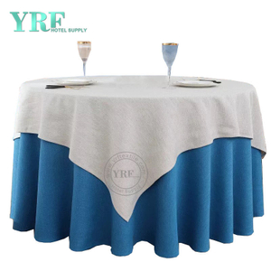 YRF Table Cover 5 Star Hotel Wedding 90" linen Polyester Round