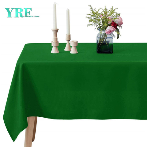 Längliche Tischdecken Grün 60x102 Zoll reines 100% Polyester knitterfrei für Restaurant