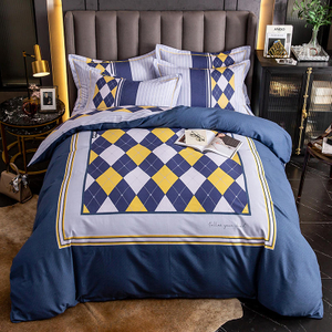 Luxuriöse Bettwäsche, Baumwolle, gebürsteter Stoff, komfortables 4-teiliges Kingsize-Bett